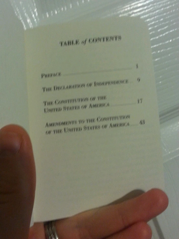 5 Round Pocket Size United States Declaration Of Independence & The Constitution - Image 2 of 4