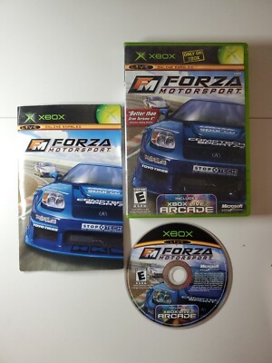 Forza Motorsport - Xbox 2005 - CIB Complete Manual - Live Arcade - Case Damaged