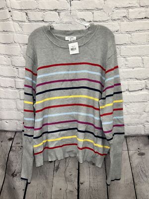 La Ligne Target Discontinued Striped Gray Sweater Size 3XL