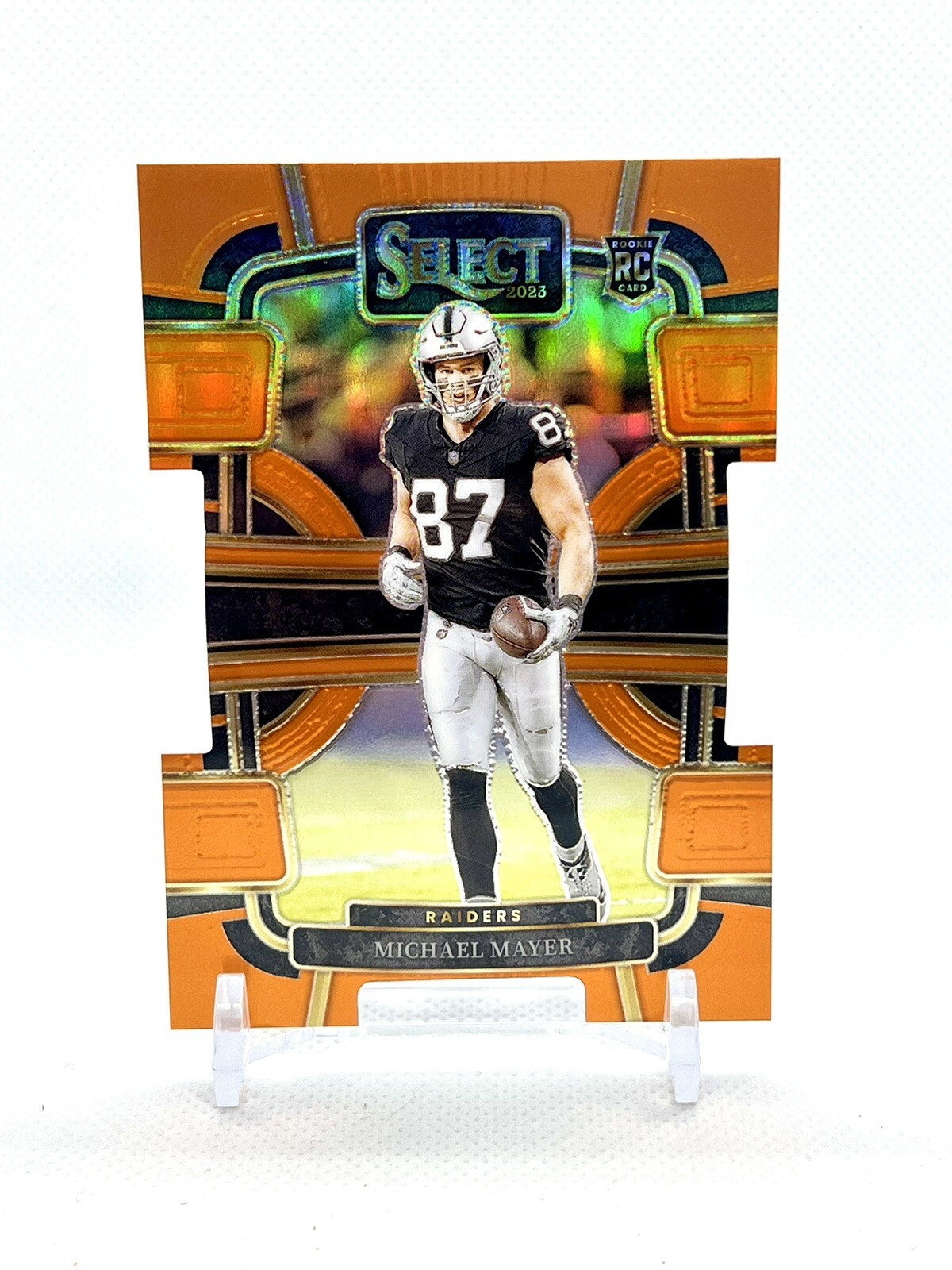 2023 Select Football - Prizm Concourse - #57 Michael Mayer - Orange Die-Cut /499