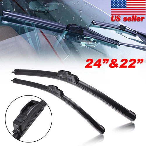 All Season Wiper Blades size 22" & 24" Windshield Front Right & Left (Set of 2) - Foto 1 di 7