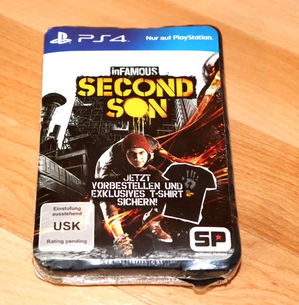 Infamous Second Son Very Rare Preorder T Shirt PlayStation 4 eBay
