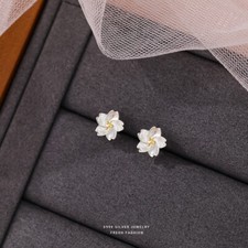 Flower Earrings Sterling Silver 925 Stud Earrings for Women