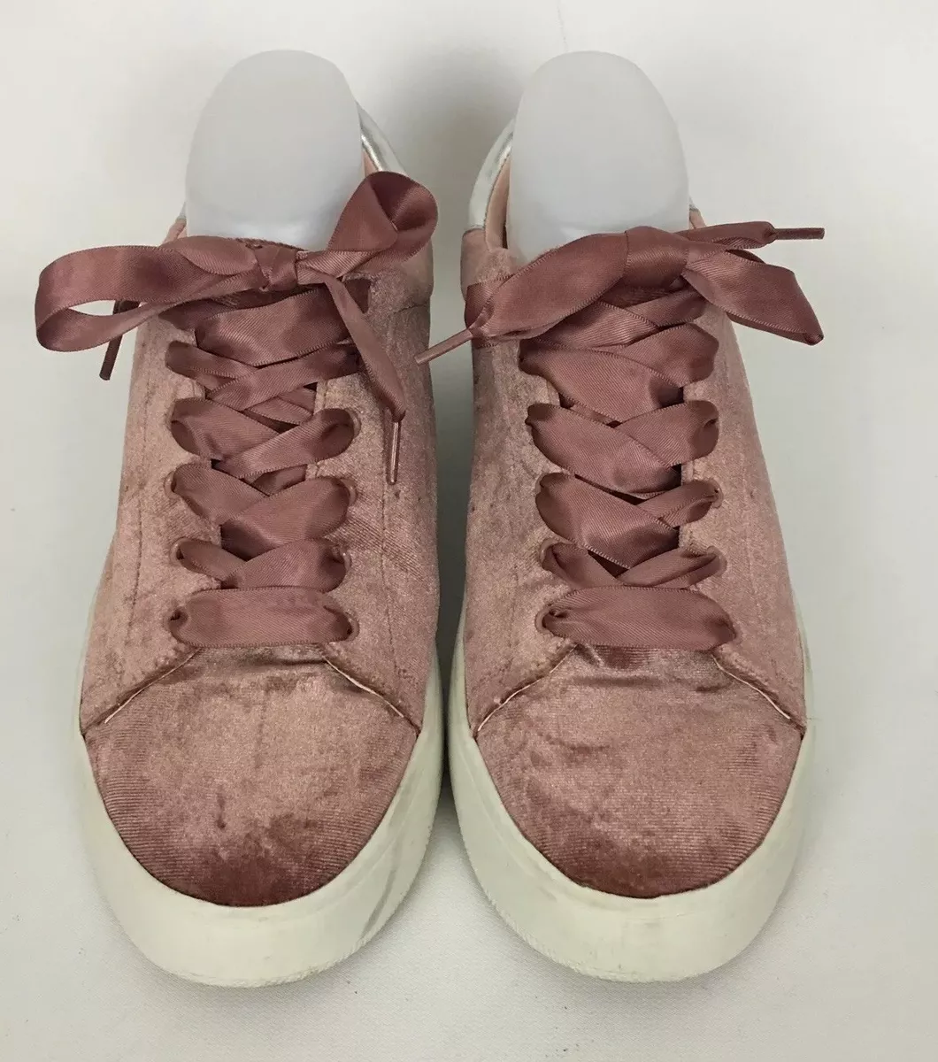 Steve madden pink velvet best sale sneakers