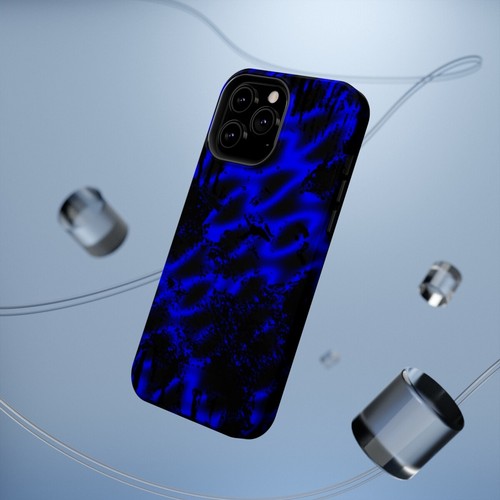 Magsafe Phone Case for iPhones 13-14 Blue Plasma Abstract Art - Picture 76 of 81