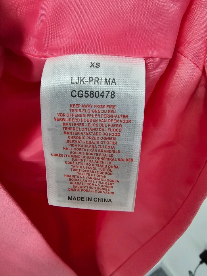 Blazer Brave Soul Longline Mujer Talla UK8 EU36 Rosa Doble Pecho Foto 4 de 4