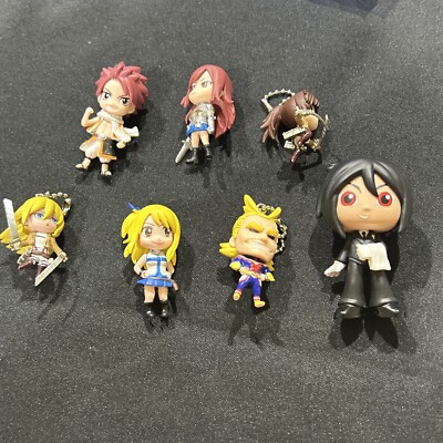 Lot Of 7 Anime Figures And Key Chains. # 6