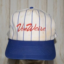 Von Weise Striped Hat Snapback Vintage