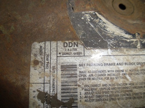 1982 Chevy Truck 7.4 liter 4 Barrel Bbl Air Cleaner Assembly GM 454 Big Block - Picture 4 of 9