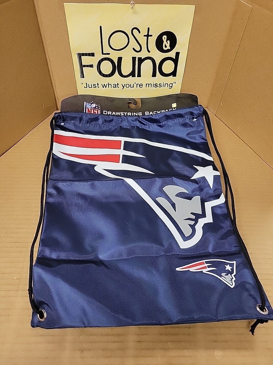 New England Patriots Sack Drawstring Bag Tote Backpack BIG LOGO