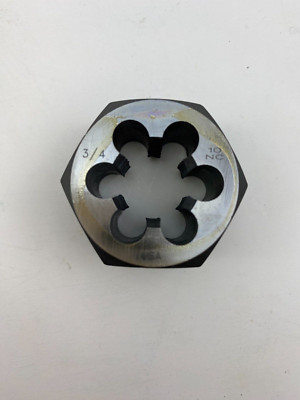 Greenfield C65618 3/4-10 UNC Hex Carbon Steel Rethreading Die