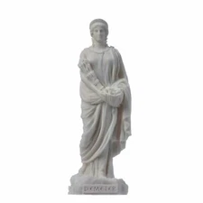 Demeter Goddess of the harvest and agriculture Alabaster Statue 6.7"