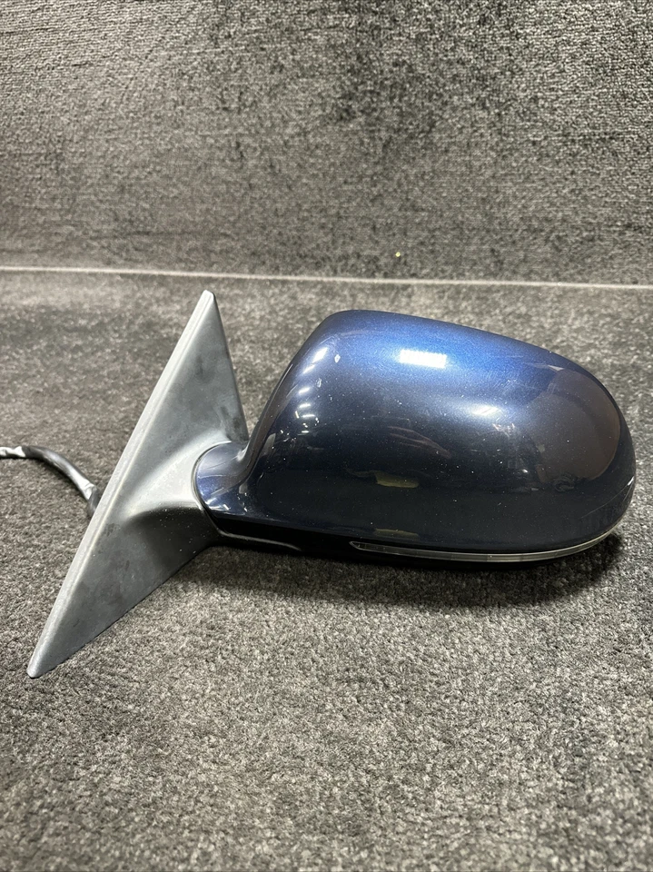 Левостороннее дверное зеркало 2009 Audi A5 с памятью и BSM от оригинального производителя синее - Изображение 2 из 4