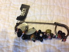 vintage cara butterfly skirt pin jewelry with tag