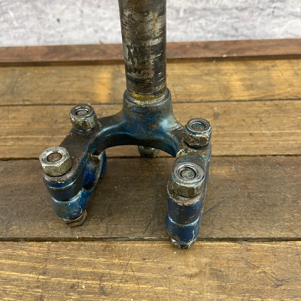 Double Clamp BMX Stem Neck Blue Fits Old School BMX 21.1 Quill 70s 80s Steel - Image 4 of 4