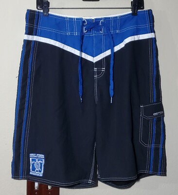GOTCHA Board Shorts Size 34 - Hennessey's North Shore 2004 Patch