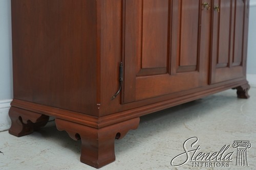 L68691: Bench Made Hand Crafted Primitive Cherry Step Back Cupboard - Picture 17 of 20