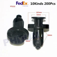 200Pcs Mixed Car Bumper Clips Rivet Door Panel Fender Liner Fastener USA Stock