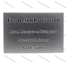 17" FHD LCD Screen Non-Touch Panel Display Assembly For Dell XPS 17 9700 Silver