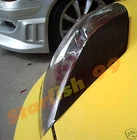3D GLOSSY REAL CARBON FIBER EYEBROWS FOR 00-07 TOYOTA MR-S (MRS) MR2 SPYDER JDM