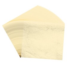 100Pcs 3.7"x3.4" Gold Leaf Sheet Foil Sheet Metallic Leaf Paper Champagne Silver