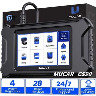  MUCAR CS90 Engine Car Diagnostic Tool OBD2 Code Reader Scanner 28 Reset Service