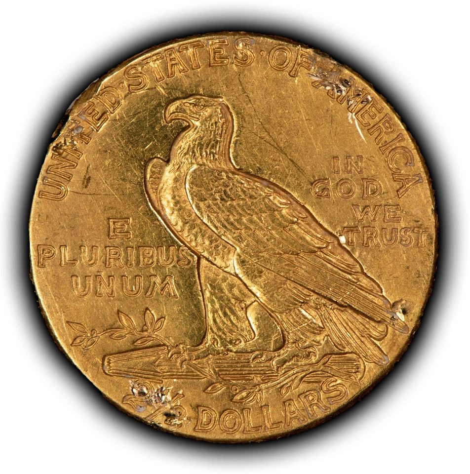 1914-D G$2.50 Indian Head Gold Quarter Eagle - Authentic US Coin - SKU-G5567 - Image 4 of 4