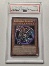 PSA 9 Chaos Emperor Dragon Envoy of the End TLM-ENSE2 Ultra Rare Vintage Yugioh