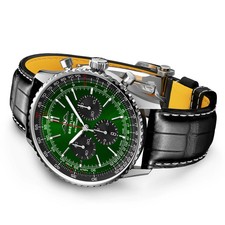 Breitling Navitimer B01 Chronograph 46 Green Dial Watch AB0137241L1P1 3