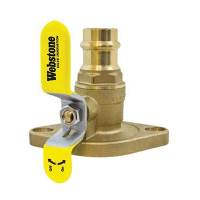 NIBCO 81405HV Isolator Ball Valve 1-1/4'' Forged Brass 250 PSI Press/R Flange