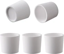 5 Packs Ceramic Bowl Inserts for Peak Accessory, Enhanced normal-size, White 