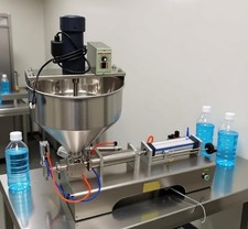 Single Head 100-1000ml Paste Liquid Filling Machine W/Vertical Mixing Agitator