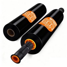Black Stretch Film Shrink Wrap for Moving Supplies 15inch, 2 Pack x 1000ft,...