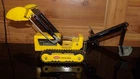Vintage 60's Tonka Pressed Steel Trencher Yellow Backhoe Track Loader