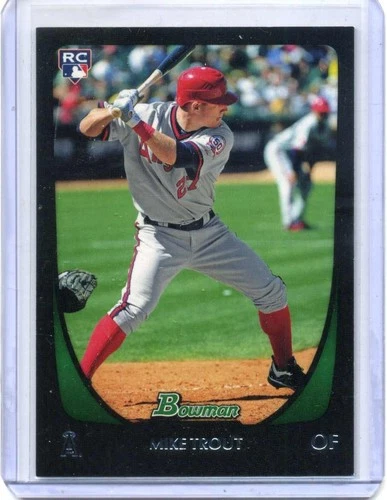 Mike Trout 2011 Bowman Rookie Card RC #101 Los Angeles Angels