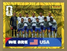 2026 Panini World Cup Soccer Online Exclusive Gold Crumple USA Team Qual USA 13
