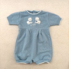 Friemanit Knit Baby Boy One Piece Embroidered...