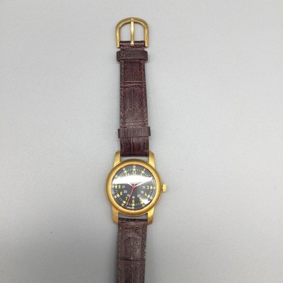 Military Type A-D Mens Watch 30mm Gold Tone Spec MIL-W-6433 New