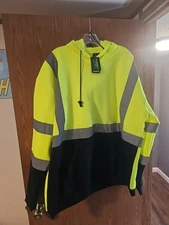 Hi Viz Hoodie Size  XL