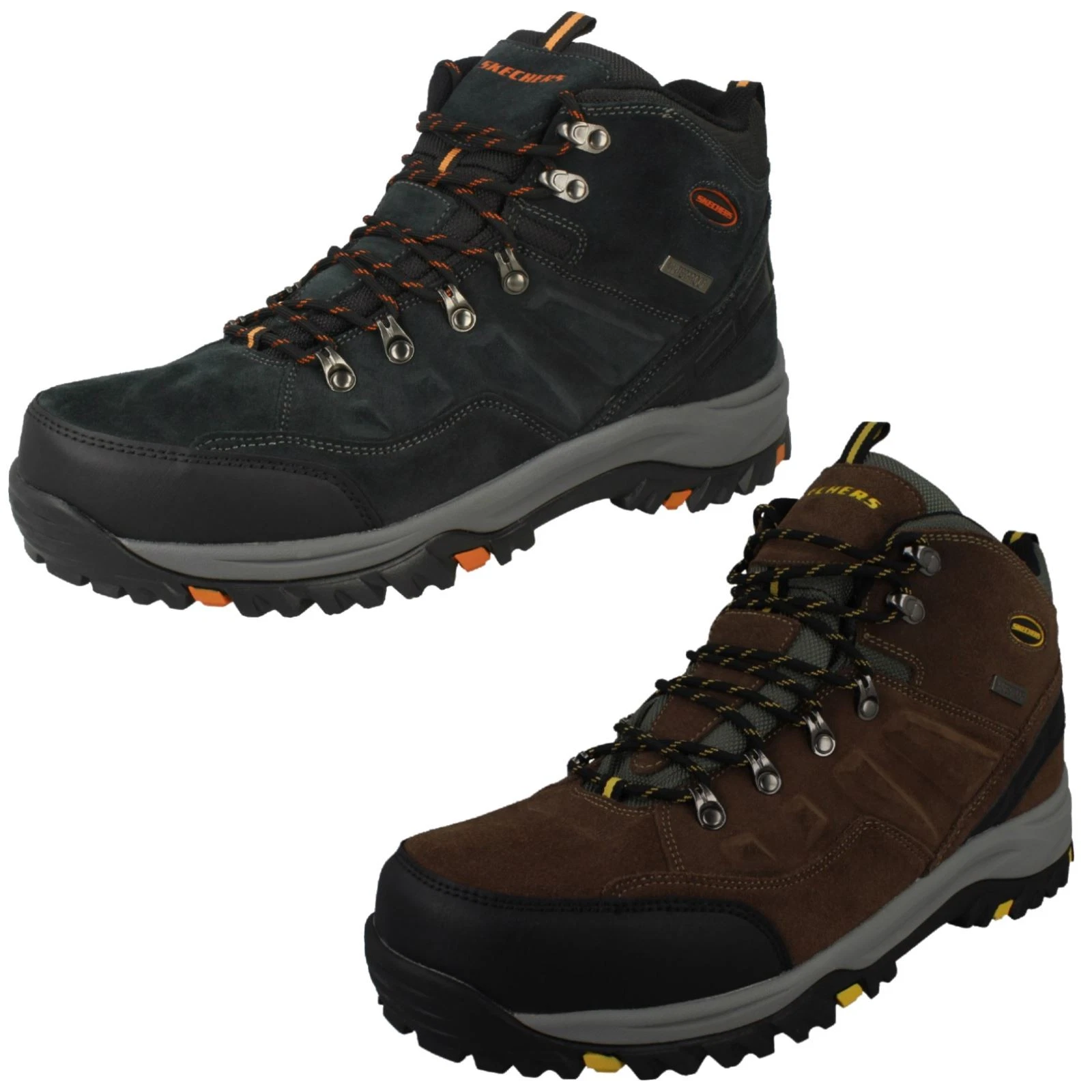 Mens Skechers Pelmo Lace Up Boots Relment