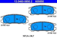 Ate 13.0460-5850.2 BREMSBELAGSATZ SUBARU T. IMPREZA/LEGACY 1,6-2,5 92-00