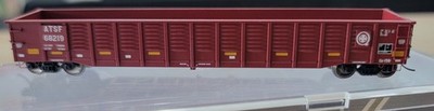 N Scale TRAINWORX  25225-13 ATSF Atch Topeka SF   52' Gondola Car #68217