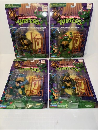 TEENAGE MUTANT NINJA TURTLES SET, New, BOX, Clean Sealed 1998 Playmates Vintage