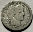 1900-O Barber Quarter — Circulated 🔥 Better Date