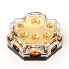 JUNPIN HARDWARE Amp Copper Audio Power Distribution Block 0 Gauge AWG in 2/4/...