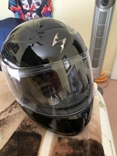 EXO-390 Motorcycle Helmet with Visor Black Scorpion GT920. Size L