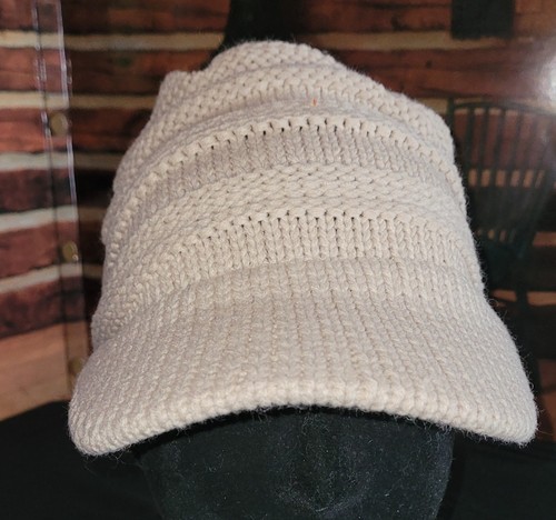 Knit Beanie Cap Warm Women Slouchy Visor Warm Newsboy Hat Winter Warm Fashion