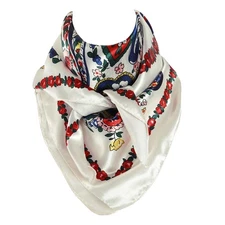 35 Inch Women's Silk Feel Wild Rag Western Scarf Fashion Cowgirl Neckerchief