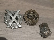 Hampshire  Scottish Horse Kings Volunteer Cap Badges