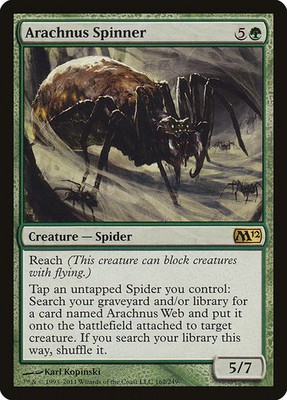 Magic/MTG Arachnus Spinner M12-162 Rare Englisch Good
